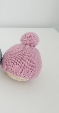 RTS Pink Knit Cozy Beanie