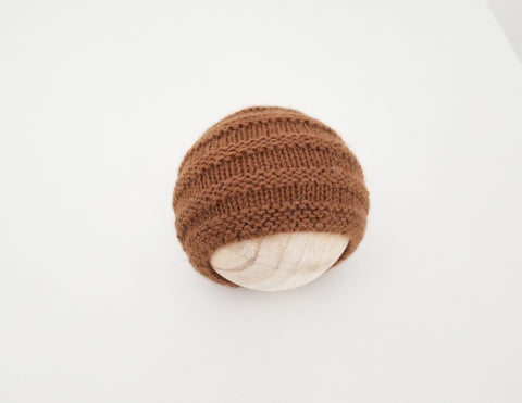 |RTS| Copper Alpaca Knit Textured Beanie