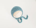 |RTS| Blue Licorice Wool Knit Bonnet
