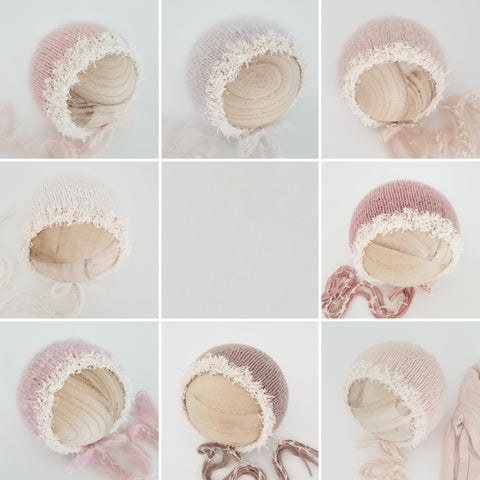 |RTS| Whimsy knit bonnet