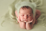 [preorder] Newborn luxe angora bear bonnet