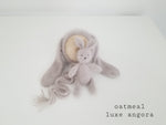 OATMEAL Luxe Angora Knit Bunny Set