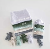 |preorder| Fuzzy Knit Bear Set *with wrap*