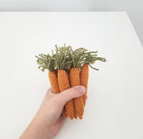 🥕 hand knit carrot *one carrot*