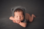 [preorder] Newborn luxe angora bear bonnet